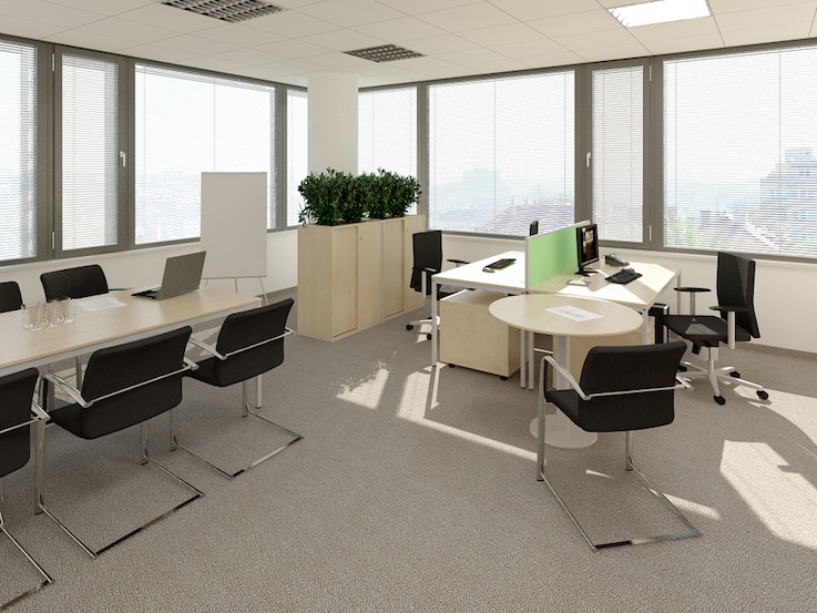 Otevřená kancelář — realizace JAROŠ DESIGN